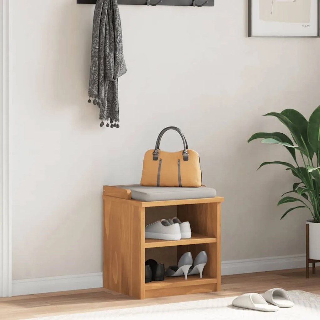 vidaXL Πάγκος διαδρόμου &quot;SANDNES&quot; 45x40x50 εκ.Πεύκο μασίφ ξύλο