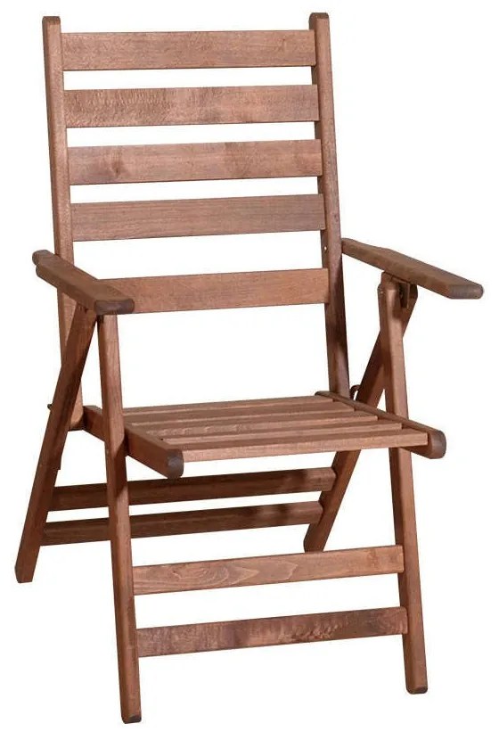 Πολυθρόνα Πτυσσόμενη 4 Θέσεων 213708 69x63x101cm Brown