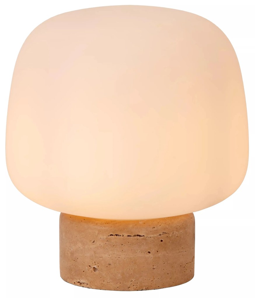 Φωτιστικό Επιτραπέζιο Lucide 05552-01-61 ANSTON Λευκό (White)|Τοπέ (Taupe)