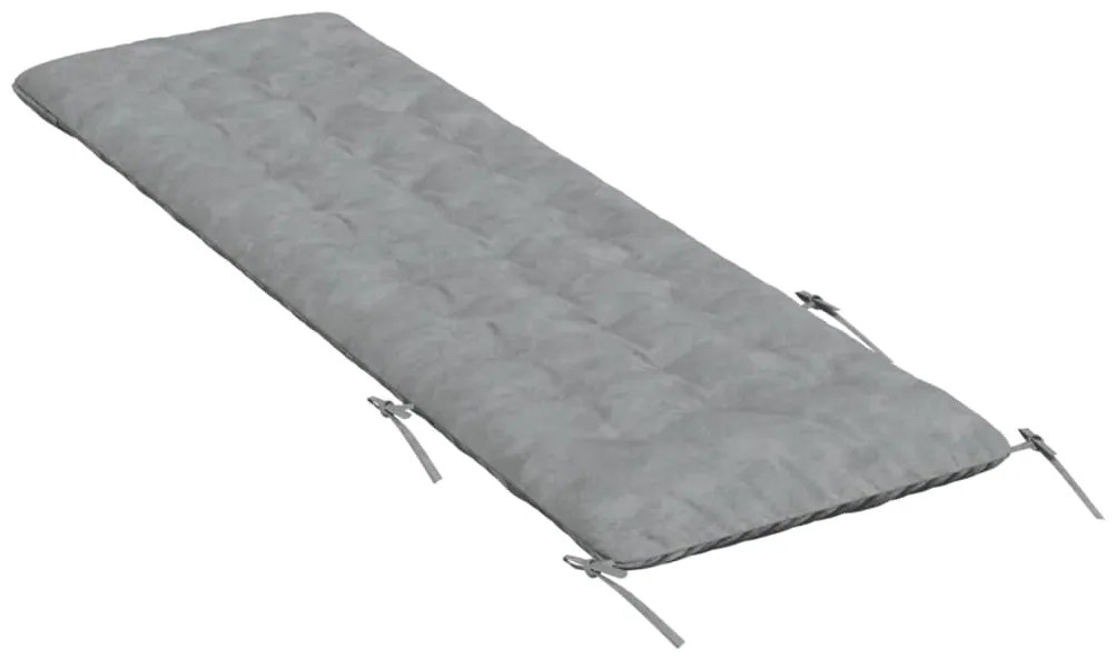 vidaXL Μαξιλάρι Ξαπλώστρας Γκρι 160x50x10 εκ. Συνθετικό Καστόρι