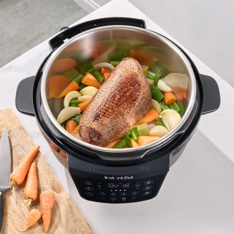 Instant Pot XL 140001901, 1200W, 7.1 l, 7 προγράμματα, έναρξη με καθυστέρηση, οθόνη LCD, Μαύρο