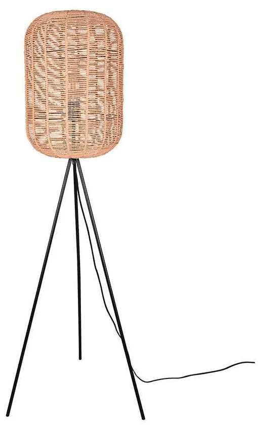 Φωτιστικό Δαπέδου Runa 403000132 Ø35x150cm Natural-Black Trio Lighting Μέταλλο