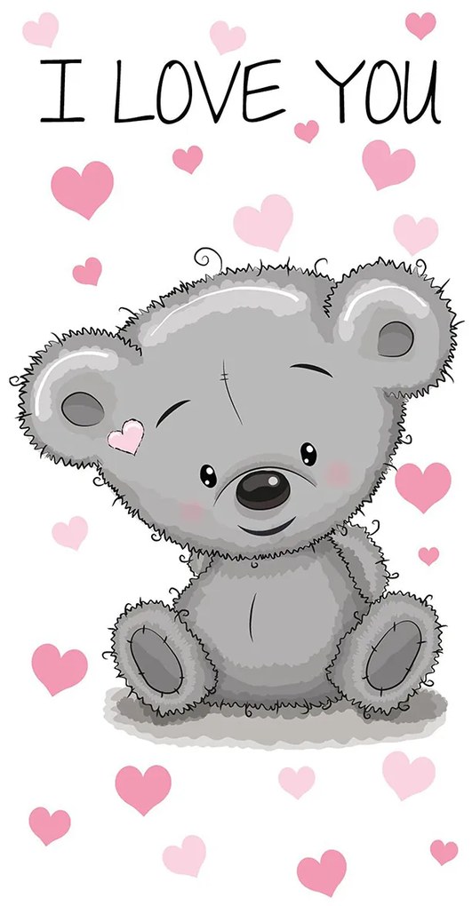 Παιδική Πετσέτα Θαλάσσης Dimcol Teddy Bear 19