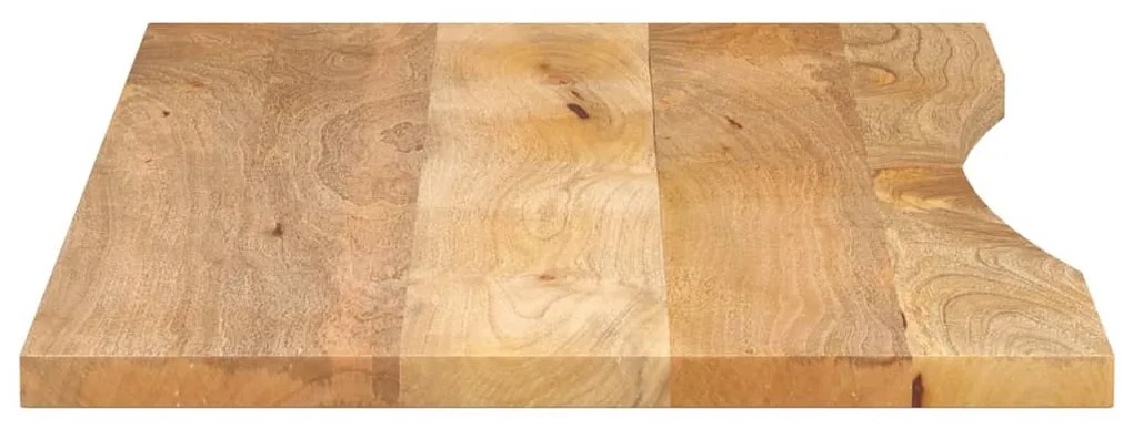 vidaXL Επιφάνεια Γραφείου Καμπύλη 140x60x2,5 εκ Μασίφ Ακατ. Μάνγκο