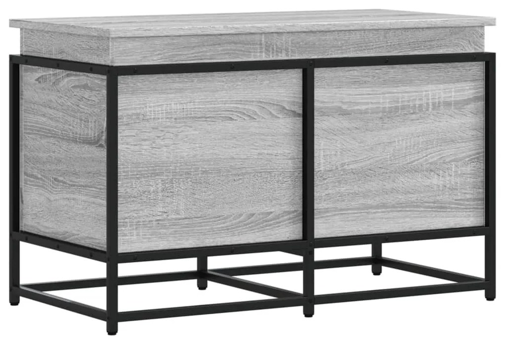 vidaXL Κουτί Αποθήκευσης με Γκρι Sonoma 80x40x51,5 εκ. Επεξ. Ξύλο