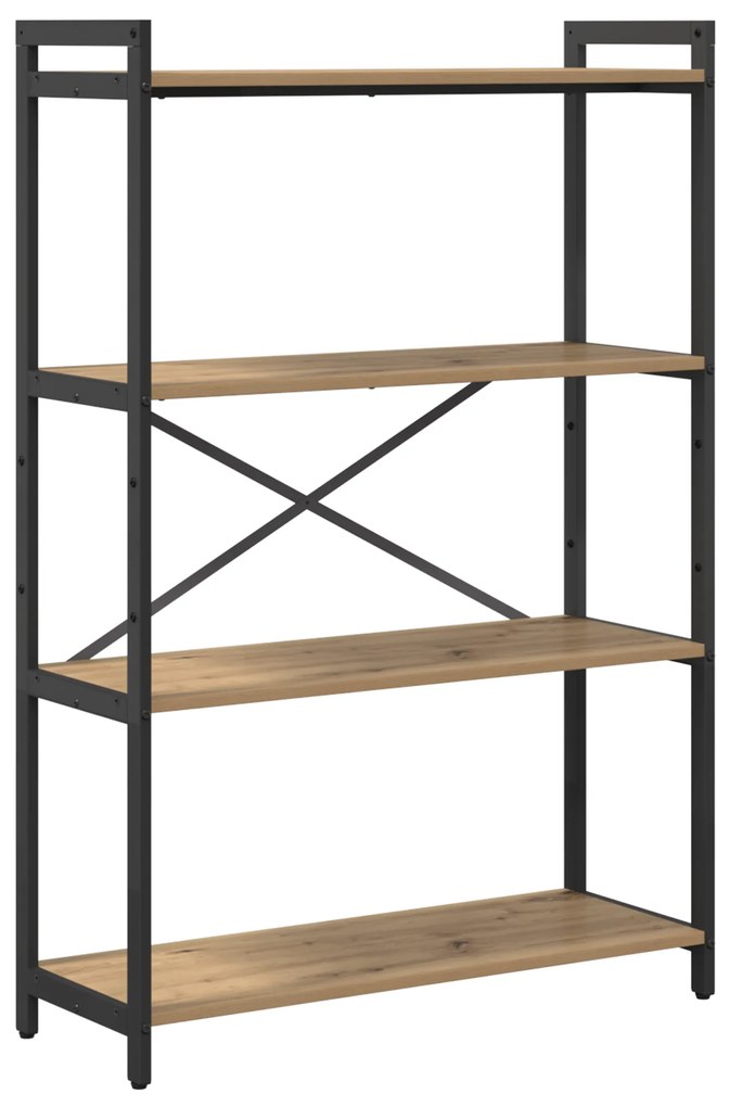 vidaXL Βιβλιοθήκη artisan δρυς 80 x 30 x 118 εκ Επεξεργασμένο ξύλο