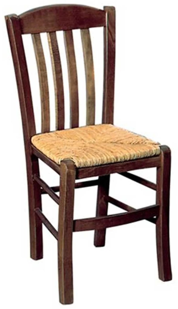 Καρέκλα Ψάθα Casa Ρ966,Ε2 Εμποτισμένο Καρυδί 42x45x88cm Wood, Mat