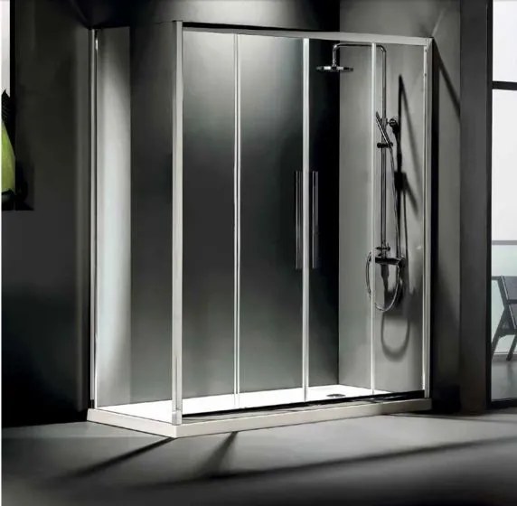 Συρόμενη πόρτα ντουζιέρας Devon Flow Slider II-157 - 161-Chrome