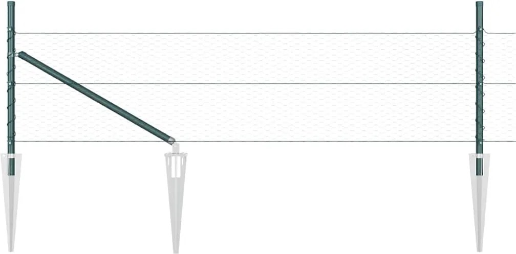 vidaXL Στύλος Περιφράξεων Πράσινο