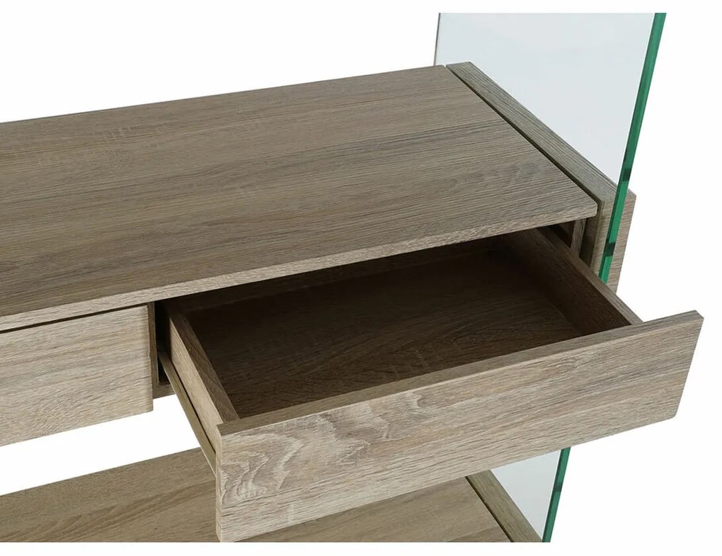 Ράφια DKD Home Decor 90 x 35 x 180 cm Κρυστάλλινο Φυσικό Ξύλο Διαφανές Ξύλο MDF
