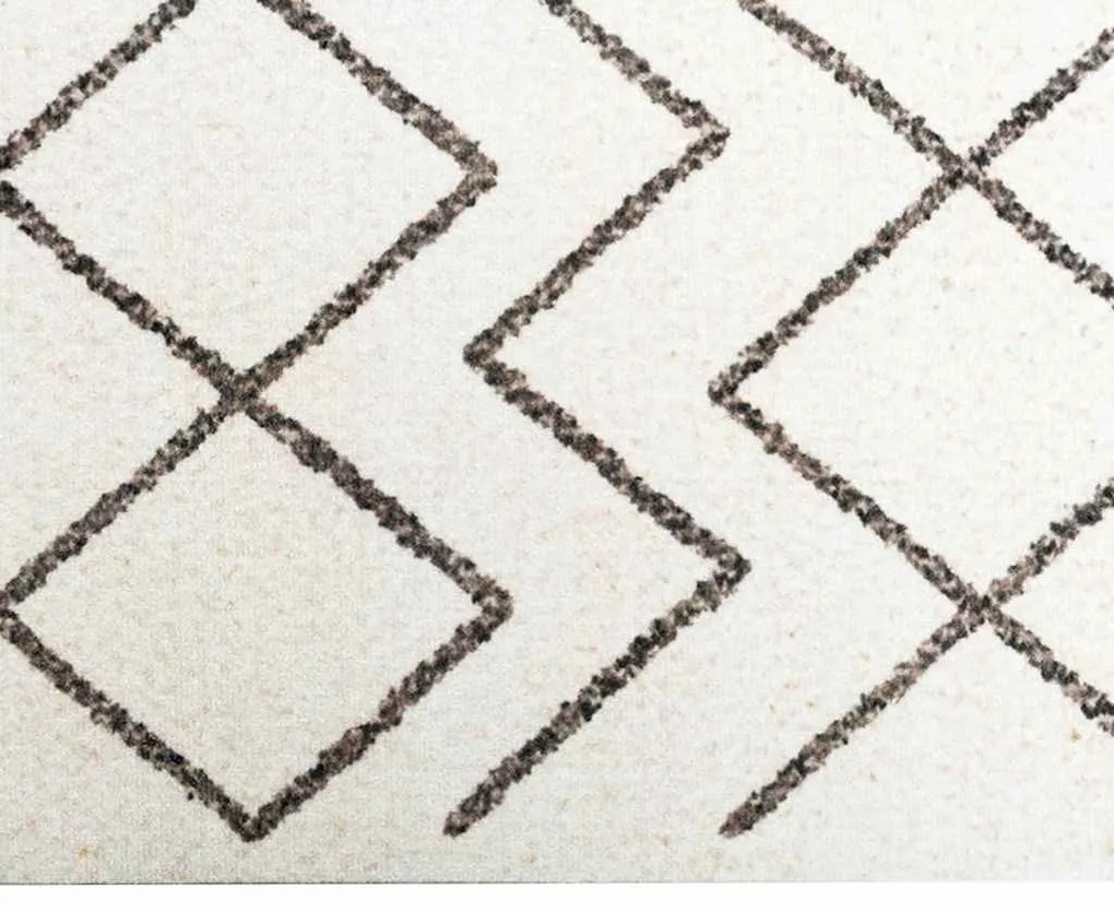 vidaXL Χαλί Κουζίνας Geometric Γεωμετρικό 45 x 150 cm Βελούδο