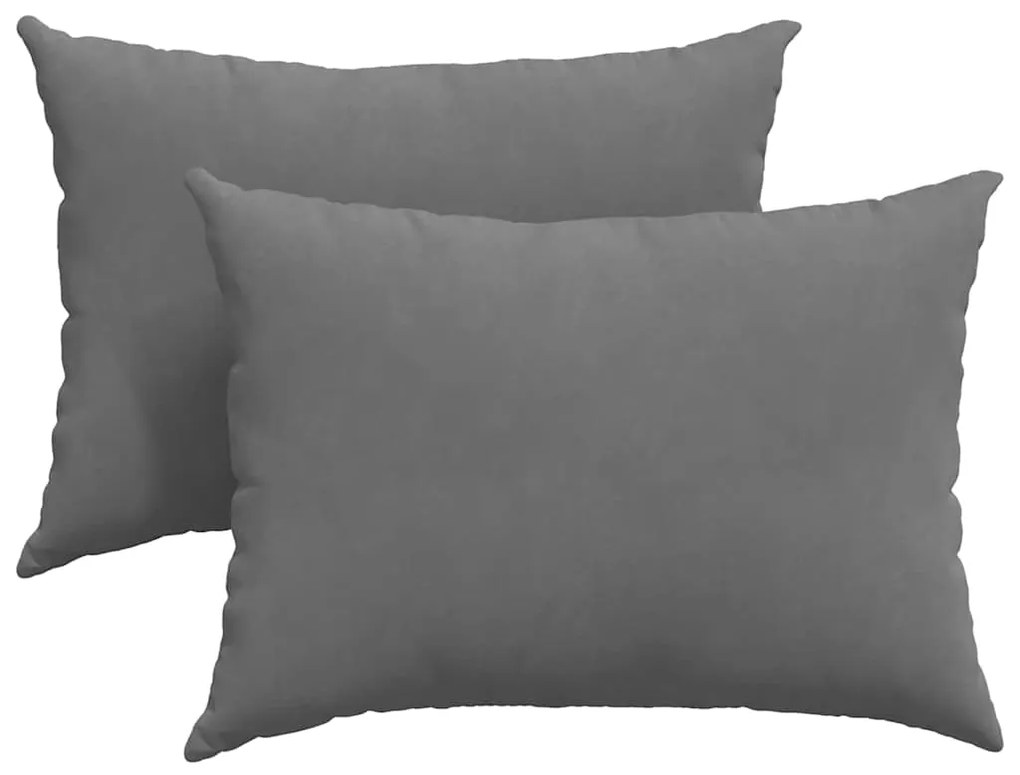 vidaXL Μαξιλάρι Καναπέ 2 pcs Σκούρο Γκρι 70 x 50 cm ύφασμα