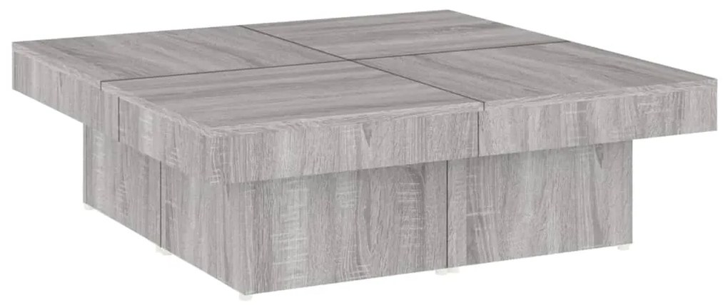 vidaXL Τραπεζάκι Σαλονιού Γκρι Sonoma 90x90x28 εκ. Επεξεργασμένο Ξύλο