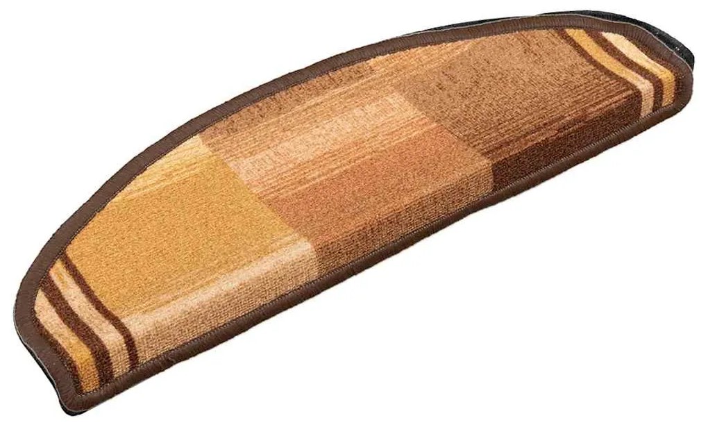 vidaXL Πατάκια Σκάλας Αυτοκόλλητα 10 τεμ. Καφέ 65x21x4 εκ.