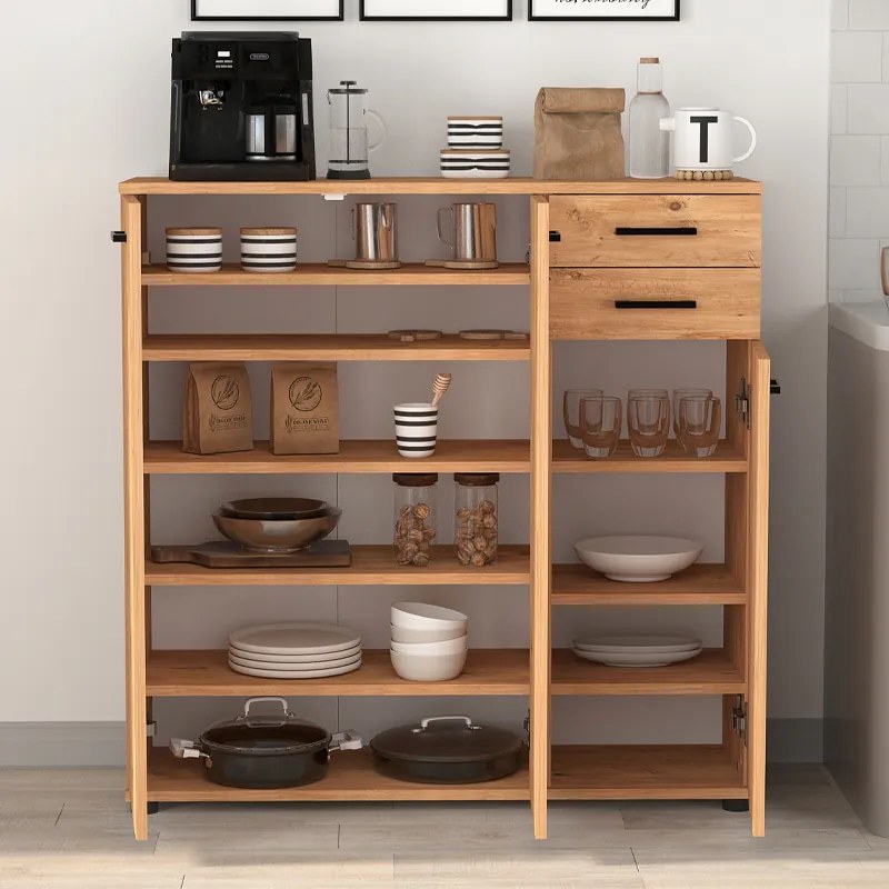 Παπουτσοθήκη - ντουλάπι Polly Megapap χρώμα pine oak 108x35x108εκ. - GP041-0064,3