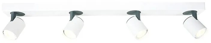 Φωτιστικό Οροφής Σποτ RA314S76WG 4XGU10 76Χ7Χ12 White Aca Decor Aluminium