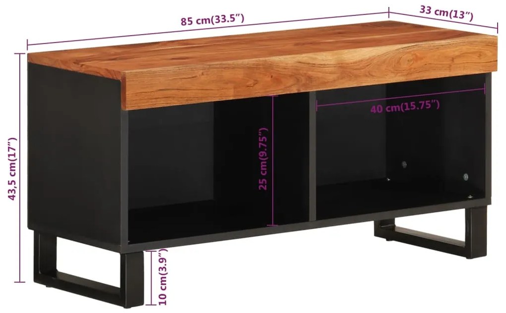 ΈΠΙΠΛΟ ΤΗΛΕΟΡΑΣΗΣ 85 X 33 X 43,5 ΕΚ. ΑΠΟ ΜΑΣΙΦ ΞΥΛΟ ΑΚΑΚΙΑΣ 352894