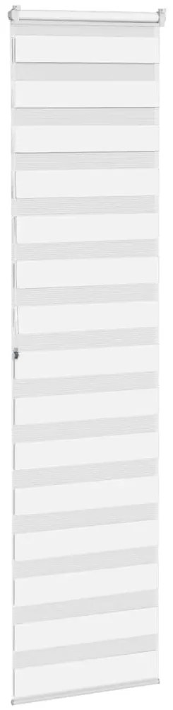 vidaXL Ζέβρα τυφλή Λευκό Πλάτος υφάσματος 55,9 εκ. Πολυεστέρας