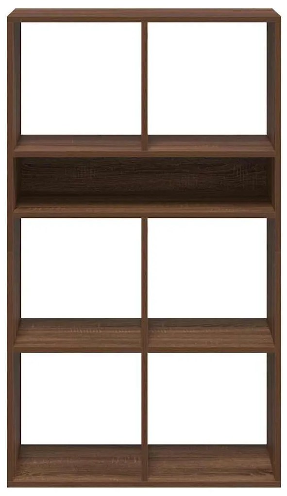Βιβλιοθήκη Καφέ Δρυς 66x31x112 εκ. από Επεξεργασμένο Ξύλο - καφέ δρυς