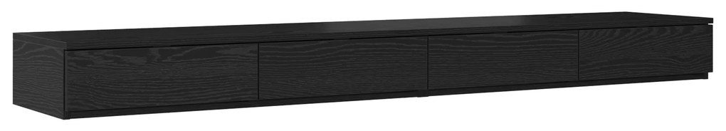 vidaXL Σκούρα Συρτάρια Κρεβατιού 180x36,5x16,5 εκ. Ξύλο Επενδεδυμένο