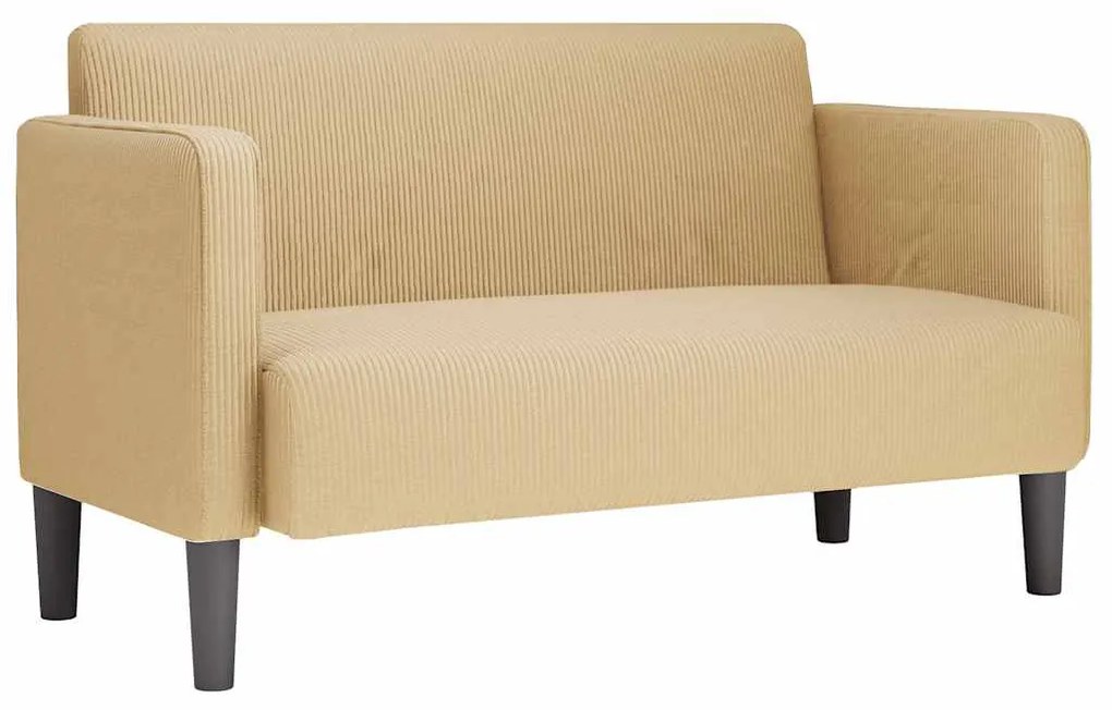vidaXL Καναπές Loveseat Πρασινογκρί 109 εκ. ύφασμα Corduroy