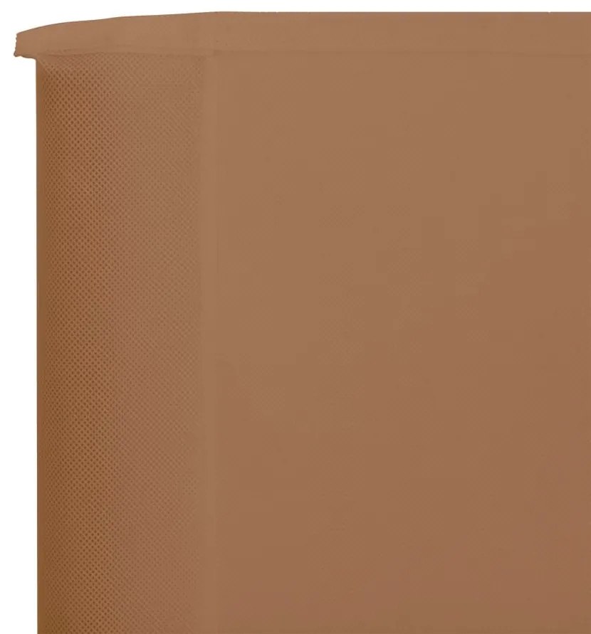 Προστατευτικό Αέρα με 3 Πάνελ Taupe 400 x 80 εκ. Υφασμάτινο - Μπεζ-Γκρι