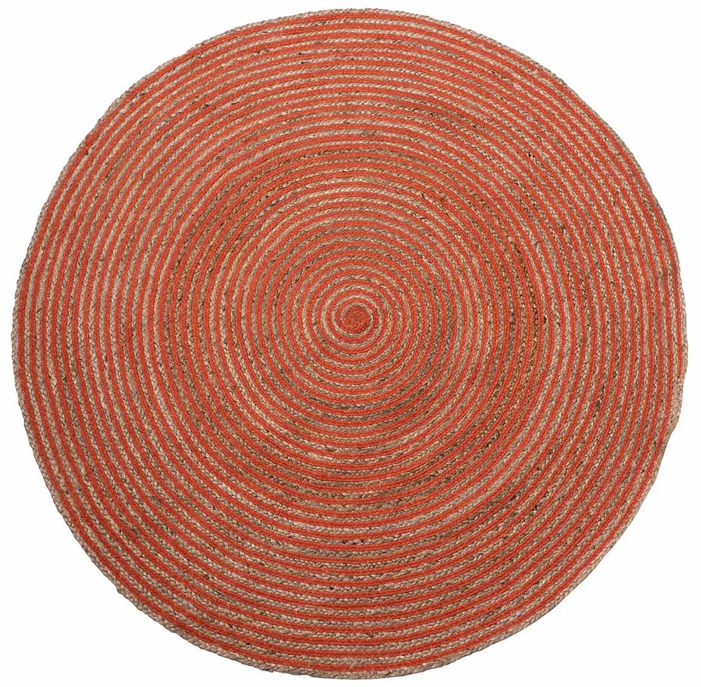 Στρογγυλό Χαλί Καλοκαιρινό (Φ150) Silk Fashion 1723 Terracotta