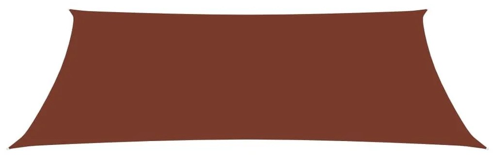 Πανί Σκίασης Ορθογώνιο Τερακότα 2,5 x 5 μ. από Ύφασμα Oxford - Καφέ