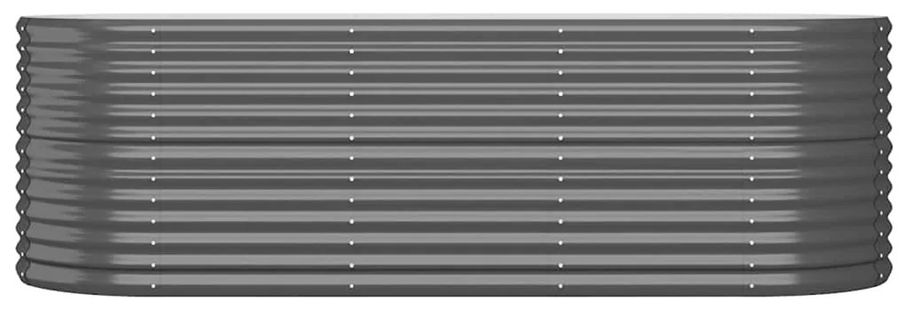 vidaXL Ζαρντινιέρα Ανθρακί 224x80x68 εκ Ατσάλι με Ηλεκτρ. Βαφή Πούδρας