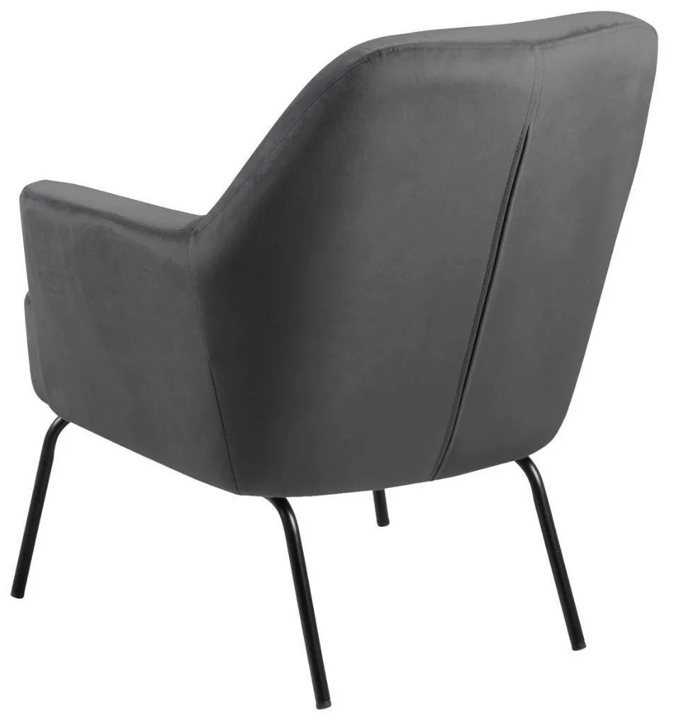 Πολυθρόνα Oakland 525, Γκρι, 83x75x75cm, Ταπισερί, Πόδια: Μεταλλικά