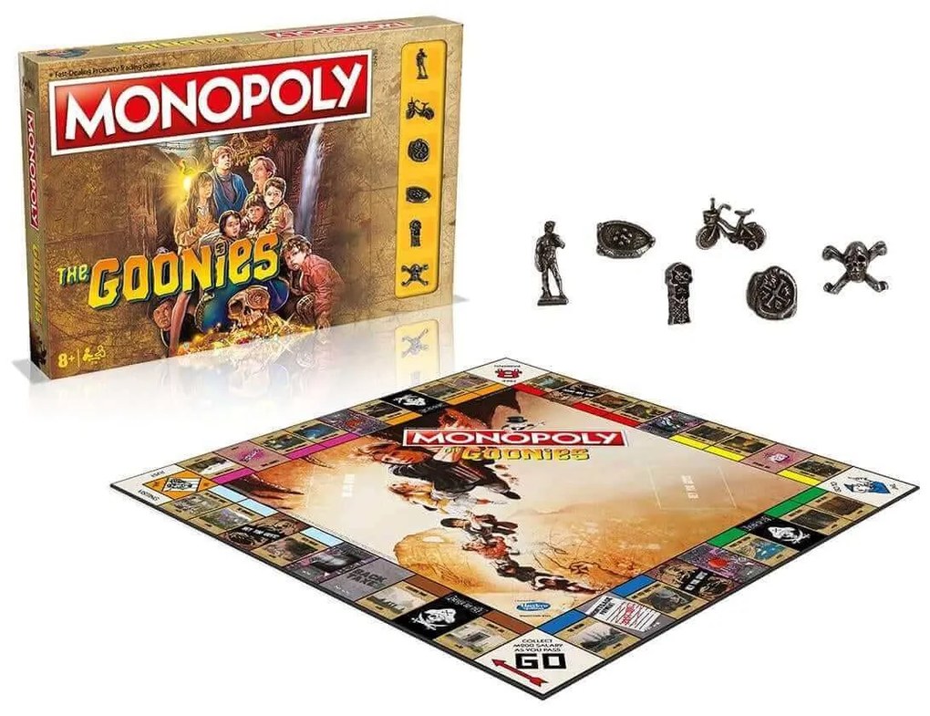 Επιτραπέζιο Παιχνίδι Monopoly - The Goonies WM01390-EN1-6 (Αγγλική Γλώσσα) Για 2-6 Παίκτες 8 Ετών+ Multicolor Winning Moves