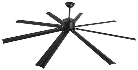 VEVOR 213 cm Aluminum Ceiling Fan Without Light Remote Control DC Motor Black