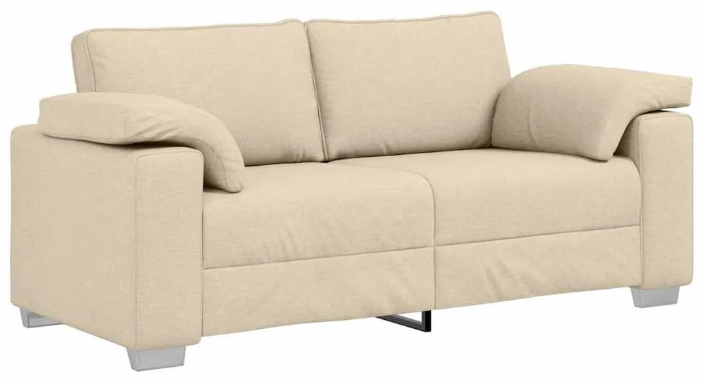 vidaXL Καναπές με μαξιλάρι Κρεμ 180 x 77 x 82 εκ ύφασμα