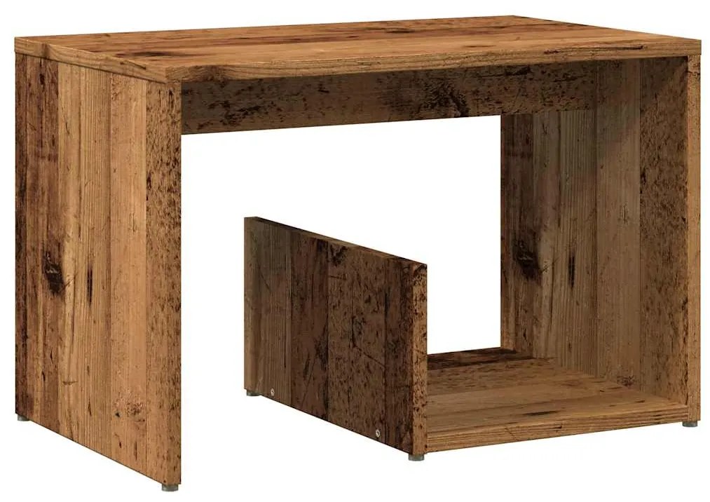 vidaXL Side Table Παλιό ξύλο 59x36x38 cm Κατασκευασμένο ξύλο