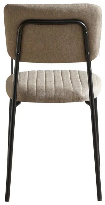 Καρέκλα Τραπεζαρίας Α10 Fylliana Χακί με Μεταλλικό σκελετό 53x43x84εκ. 4αδα 53x43x84 εκ.