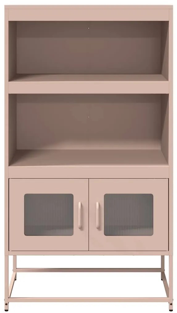 vidaXL Highboard Ροζ 68x39x123 cm Ατσάλι