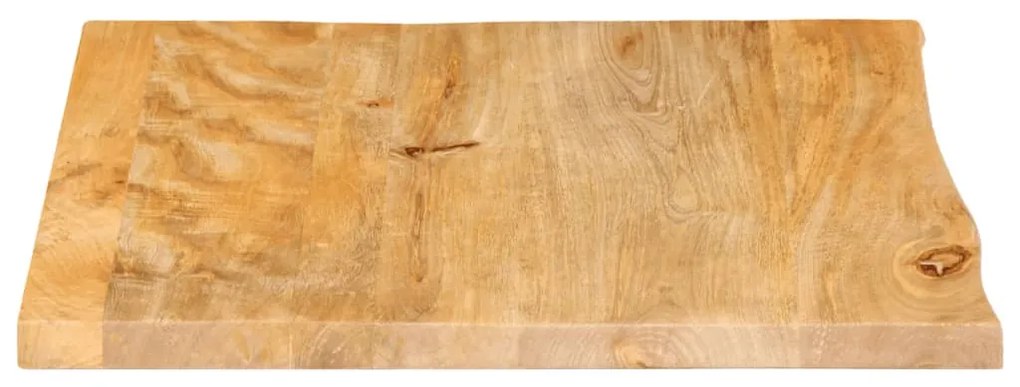 vidaXL Επιφάνεια Τραπεζιού 40x40x2,5 εκ. Live Edge Μασίφ Ξύλο Μάνγκο