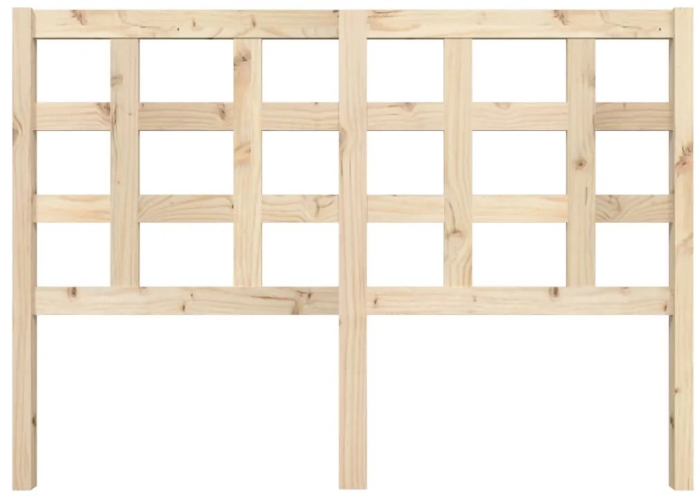 vidaXL Κεφαλάρι Κρεβατιού 140,5 x 4 x 100 εκ. από Μασίφ Ξύλο Πεύκου