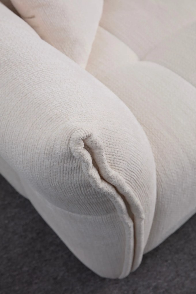 Corner Sofa Boxer Right - White White