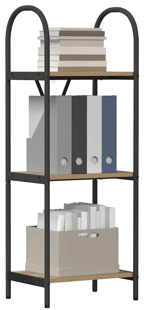 vidaXL Ράφι Βιβλίων artisan δρυς 40 x 30 x 109 εκ Επεξεργασμένο ξύλο