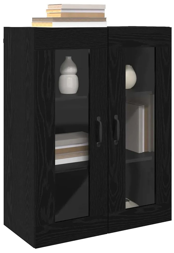 vidaXL Ντουλάπια Τοίχου 2 pcs Μαύρη δρυς 69.5 x 34 x 90 εκ.