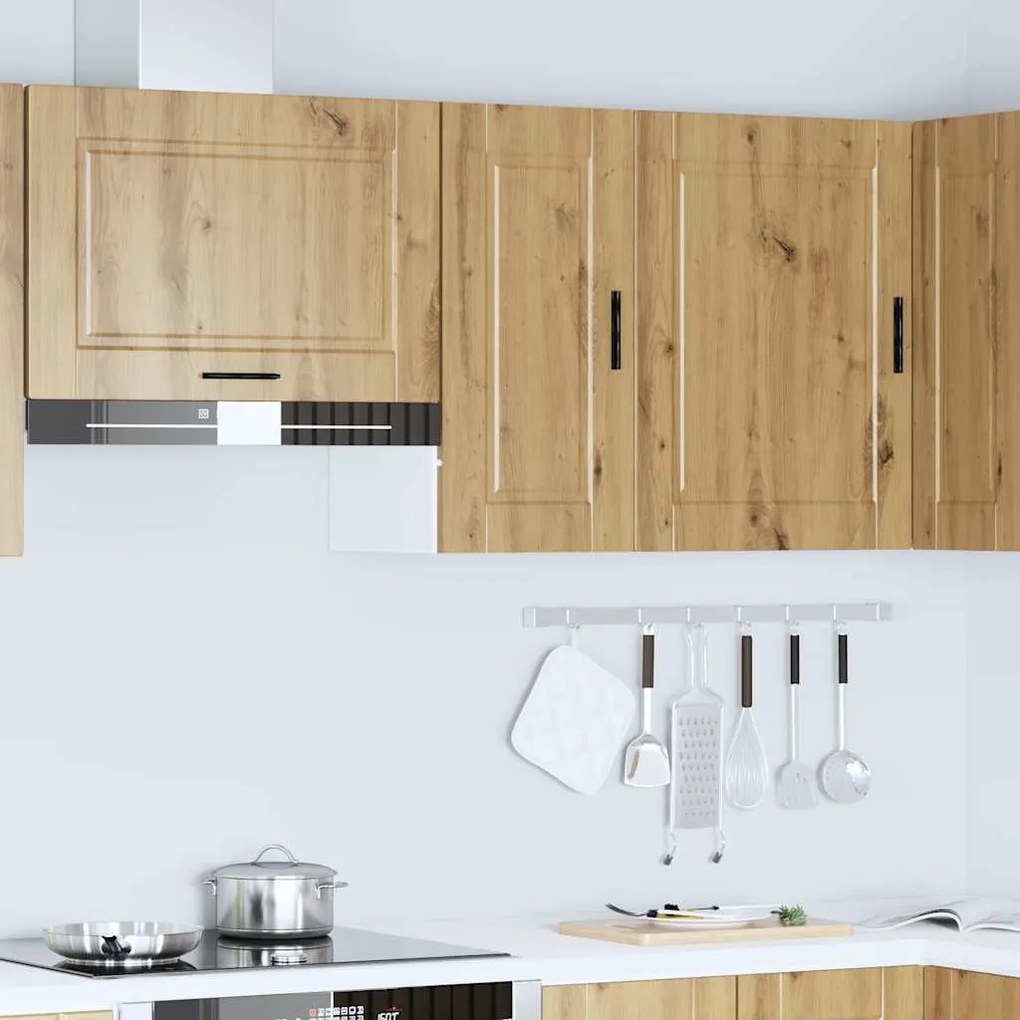 ντουλάπι τοίχου κουζίνας "Porto" Artisan Oak Engineered Wood - Καφέ