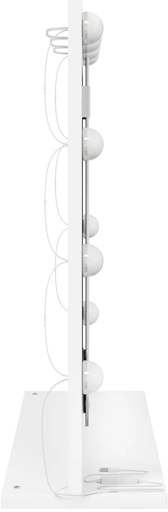 vidaXL Καθρέφτης Vanity με LED Φώτα Λευκό 60x55x18 εκ.