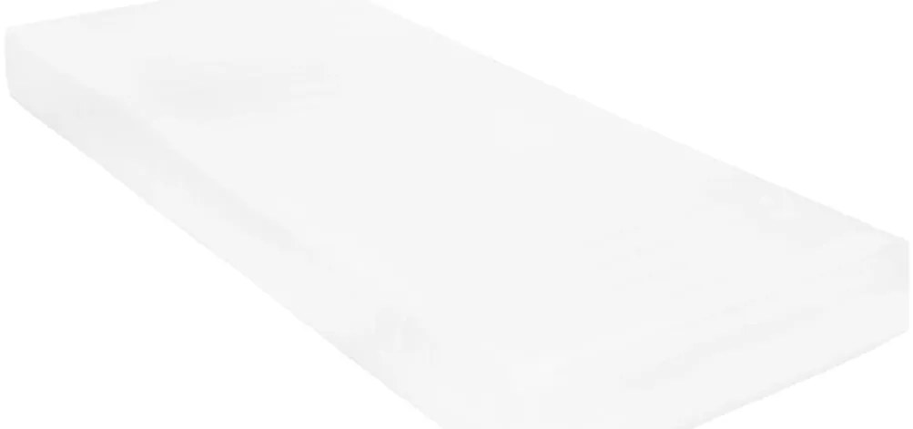 vidaXL Καναπές Κρεβάτι με Στρώμα 90 x 200 εκ. Λευκό Μασίφ Ξύλο Πεύκου