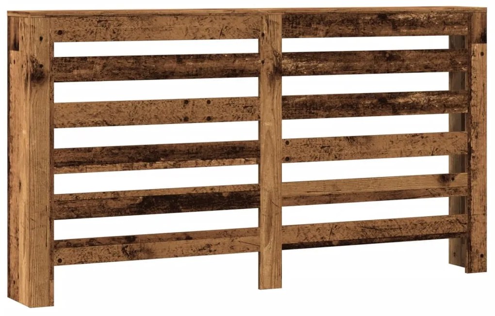 vidaXL Κάλυμμα Καλοριφέρ Όψη Παλαιού Ξύλου 149x20x82 εκ. Επεξ. Ξύλο