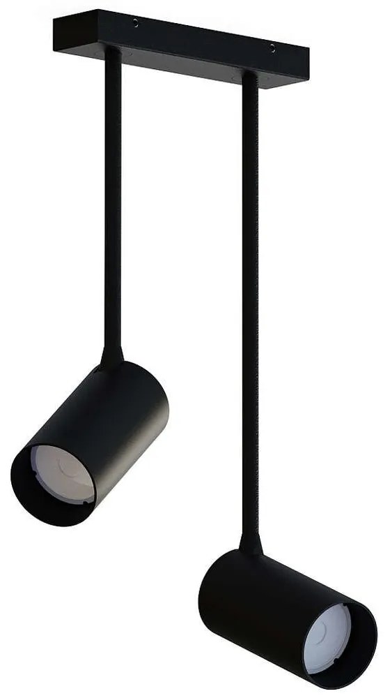 Φωτιστικό Οροφής - Σποτ Mono Long 7730 2xGU10 10W Black Nowodvorski Metal, Plastic