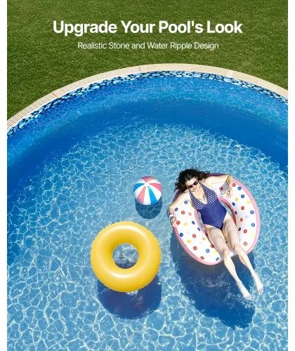 VEVOR Round Pool Liner 24ft Unibead Style Pool Liner 52in Wall Height