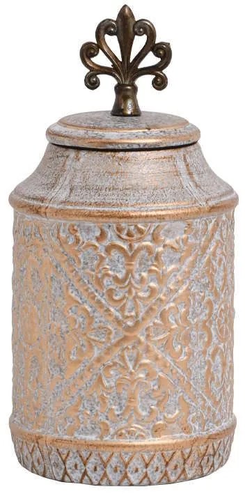 Βάζο 818625 373-121-659 14x14x30cm Bronze Κεραμικό