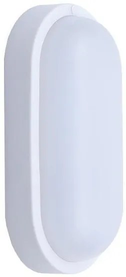 Φωτιστικό Τοίχου Οβάλ IP54 12W 6500K Πλαστικό Λευκό 145-20040 Eurolamp-145-20040-Λευκό 145-20040