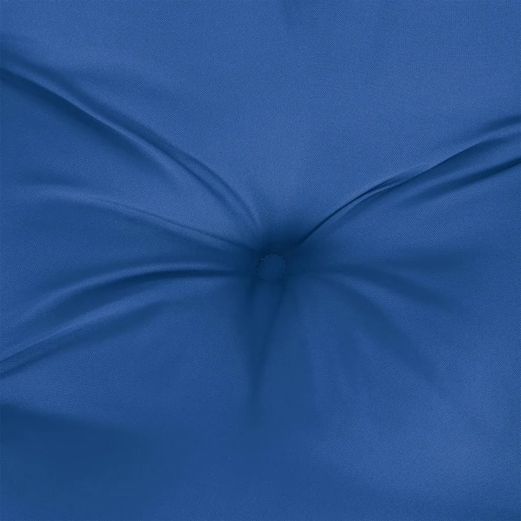 Μαξιλάρι Παλέτας Μπλε Ρουά 60 x 60 x 12 εκ. Υφασμάτινο - Μπλε